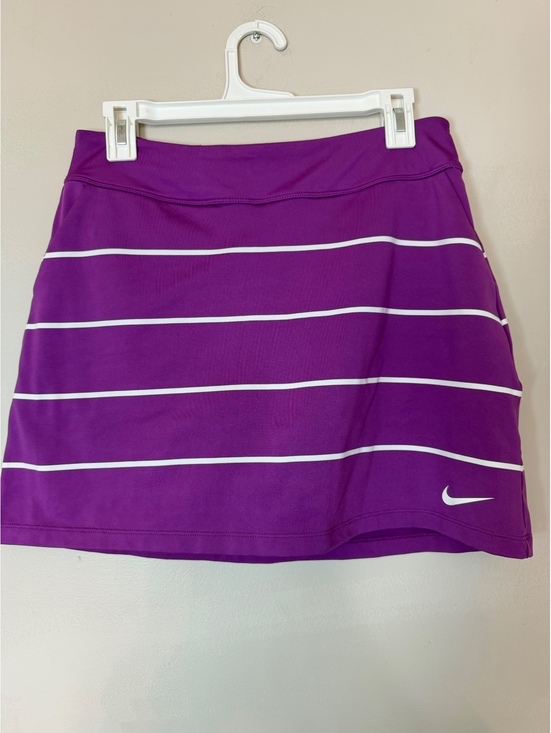 Nike Dresses & Skirts - Nike Golf Purple Dri-FIT Striped Golf Skort with Built-in Shorts, Size Small